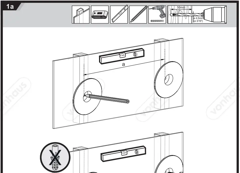 VonHaus 3000115 Ultra Slim Picture Frame TV Bracket-fig7