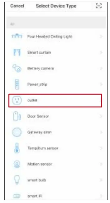 eco4life ASHP01F Smart Wireless Outlet Plug - icon list
