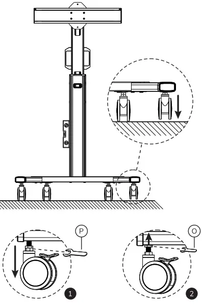 Neomounts FL50S-825BL1 Floor Stand-fig12