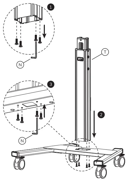 Neomounts FL50S-825BL1 Floor Stand-fig7