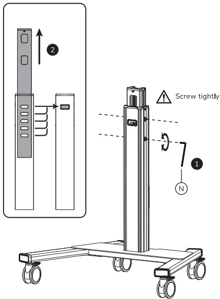 Neomounts FL50S-825BL1 Floor Stand-fig8