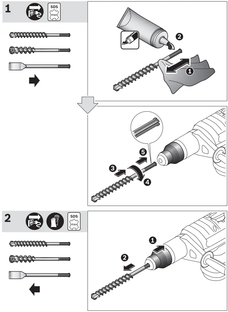 BOSCH GBH Professional 12 52 D 12 52 DV Rotary Hammer - FIGURE 1