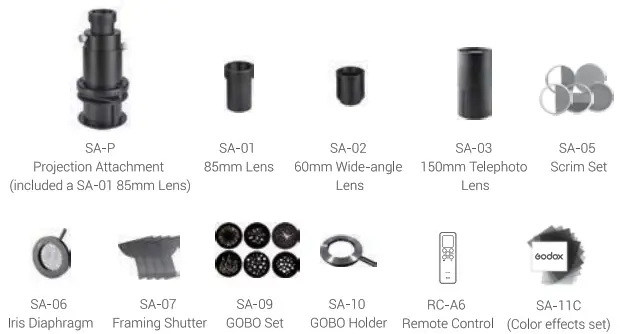 Godox S60 Bi Color Focusing LED Light - Accessory