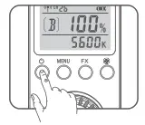 Godox S60 Bi Color Focusing LED Light - Power switch