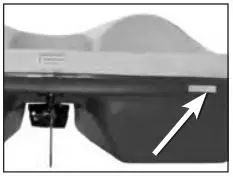 Water Wheeler ASL Electric Pedal Boat - Serial Number Location