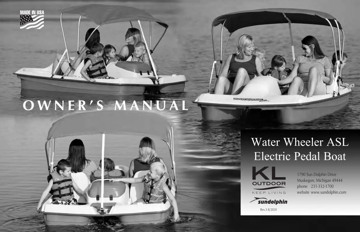 Water Wheeler ASL Electric Pedal Boat User Manual