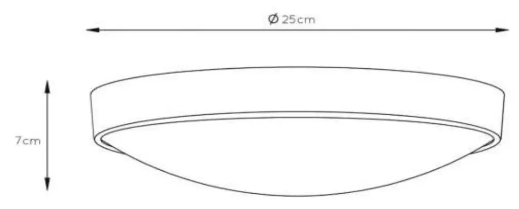 LUCiDE 54112120 LEX Flush Ceiling Light fig 2