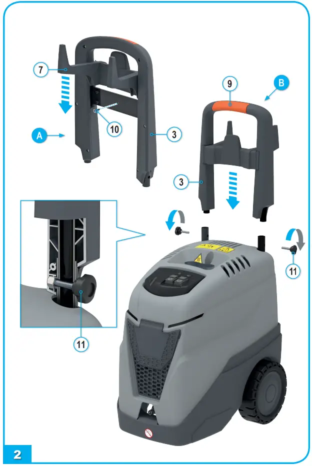 SIP INDUSTRIAL PH480-150 Hot Wash Pressure Washer - Fig 2