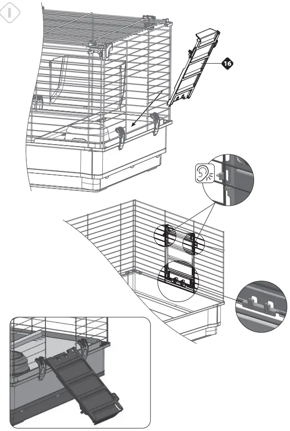 Ferplast-Krolik-140-Rabbit-Cage-Guinea-Pigs-and-Small-Animals-House-fig 8