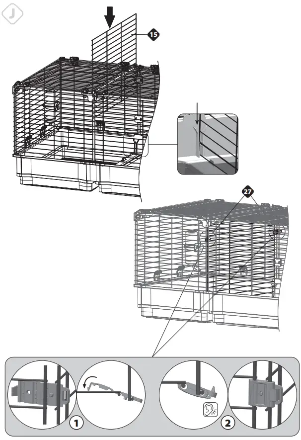 Ferplast-Krolik-140-Rabbit-Cage-Guinea-Pigs-and-Small-Animals-House-fig 9