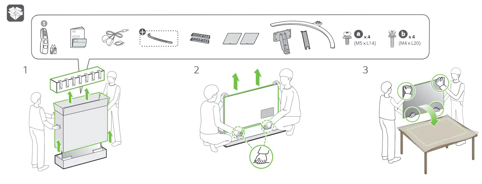 LG NANO96 NanoCell TV User Guide - What's in the box