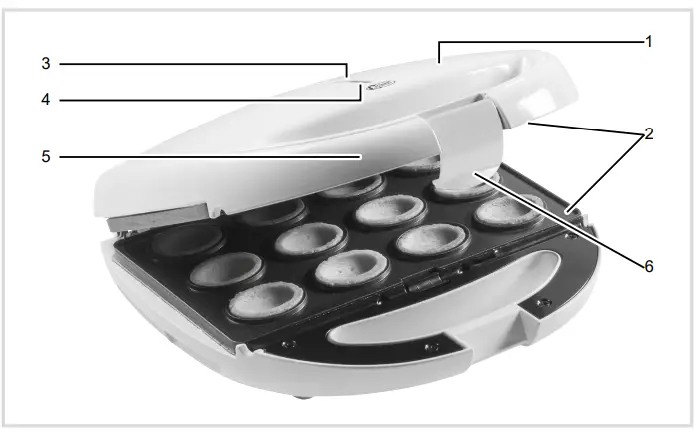 bESTRON-ANP801V-Walnut-Shaped-Cookie-Maker-fig-1