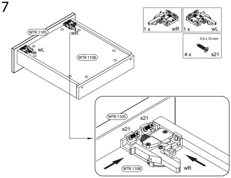 WASHTOWER WSUS45-11-S Base Cabinet-fig13
