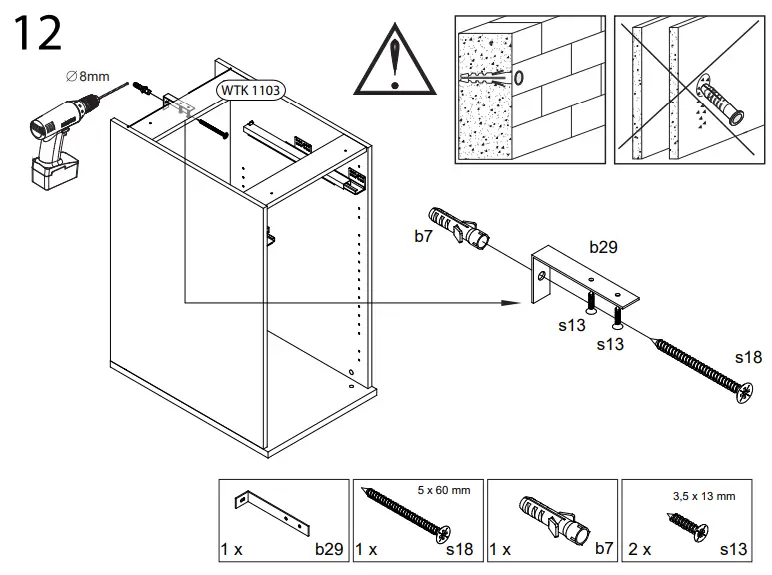 WASHTOWER WSUS45-11-S Base Cabinet-fig18