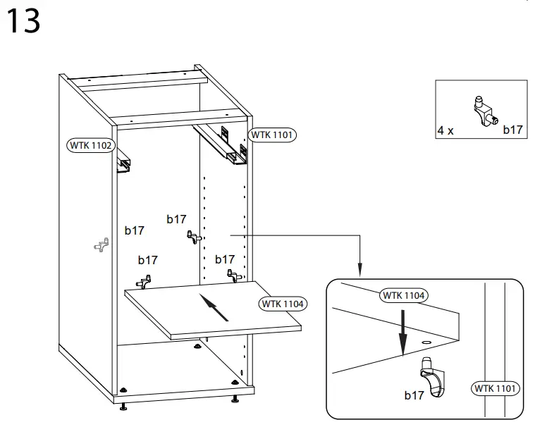 WASHTOWER WSUS45-11-S Base Cabinet-fig19