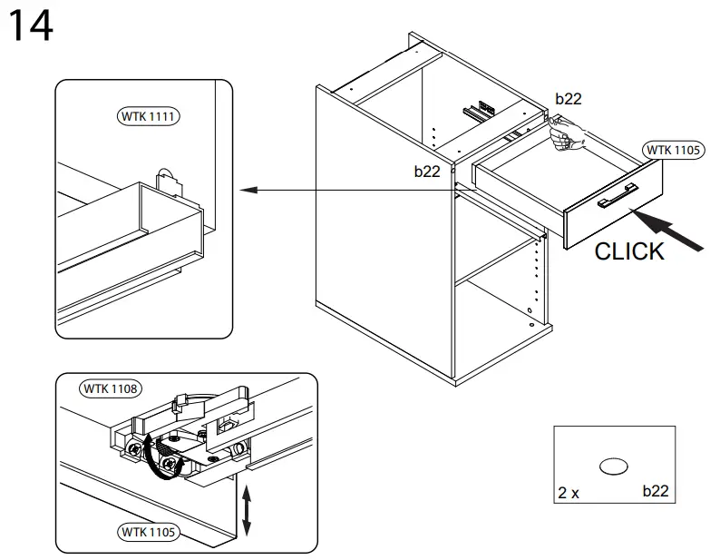 WASHTOWER WSUS45-11-S Base Cabinet-fig20