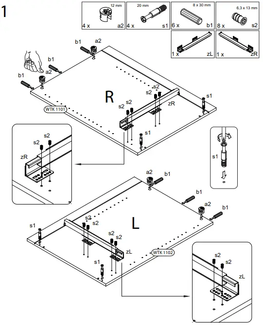 WASHTOWER WSUS45-11-S Base Cabinet-fig7