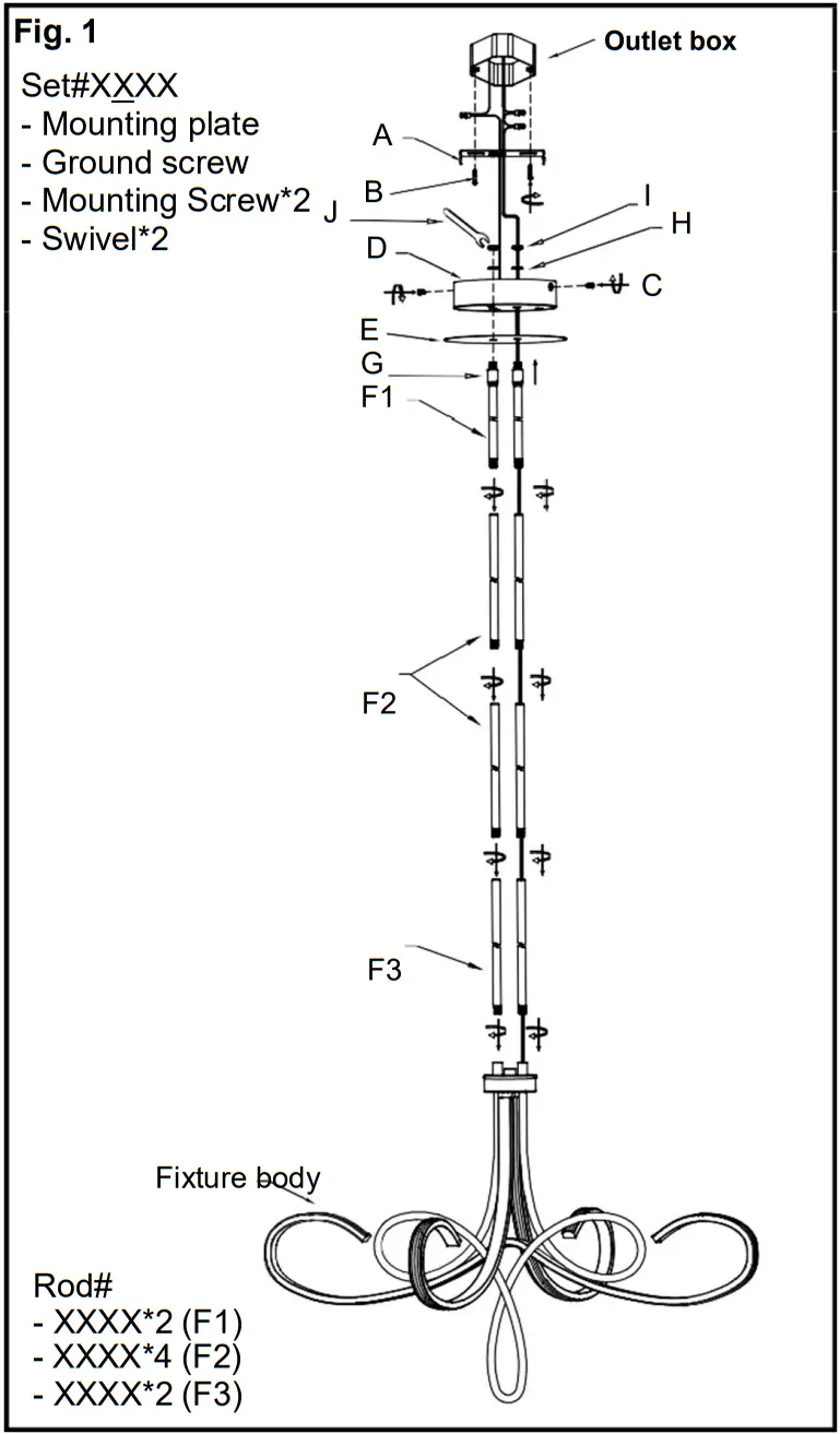 GEORGE KOVACS P5437 697 L Contemporary LED Chandelier - fig1