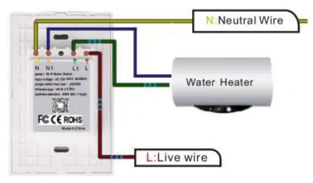 tuya PST-WF-UH Smart WiFi Water Heater Boiler Switch - Fig 2