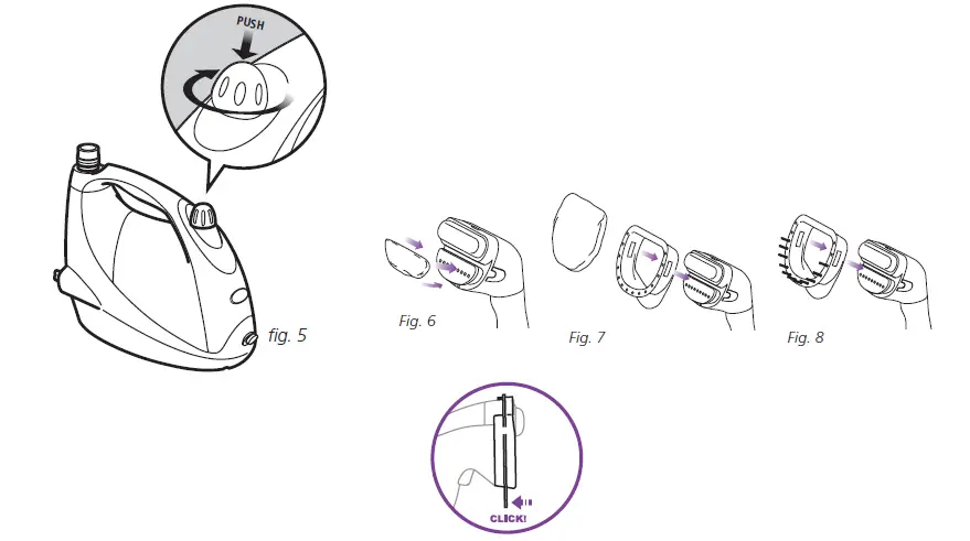 Filling the water tank