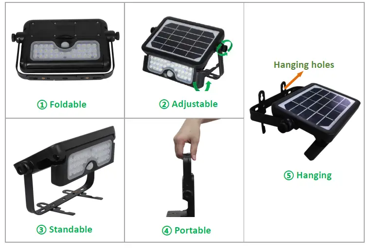 EE-LD-SFL-5W Solar LED Flood Light-01
