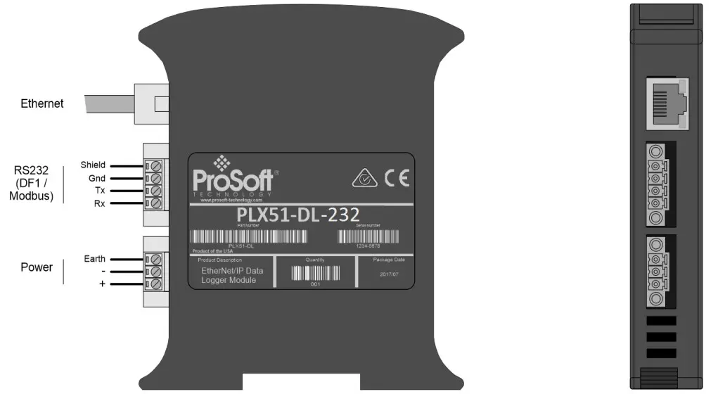 PLX51 DL 232 ProSoft Connect Data Logger - Module Installation