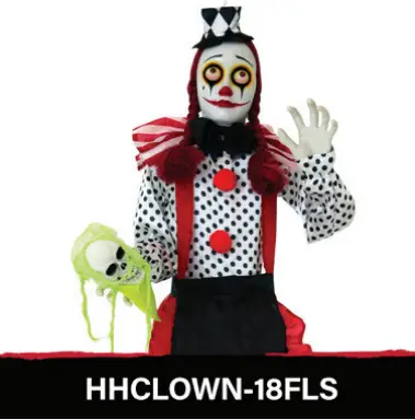 Haunted Hill Farm HHCLOWN 16FS Haunted Circus Collection - BUFFY