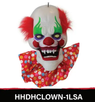 Haunted Hill Farm HHCLOWN 16FS Haunted Circus Collection - CLOWN HEAD