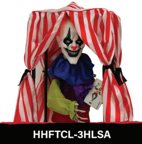 Haunted Hill Farm HHCLOWN 16FS Haunted Circus Collection - CRIMSON