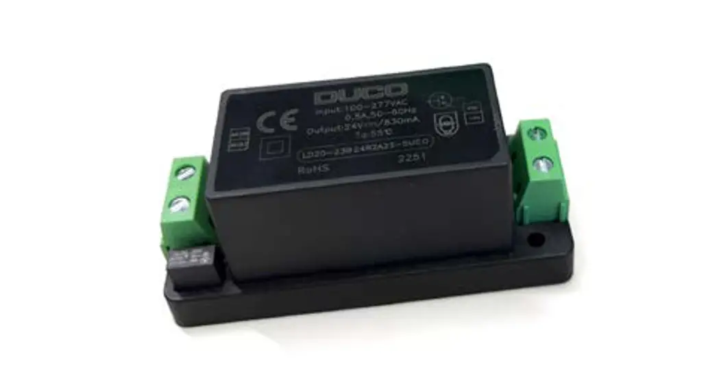 Duco 230vac-24vdc 20w Power Supply Instruction Manual