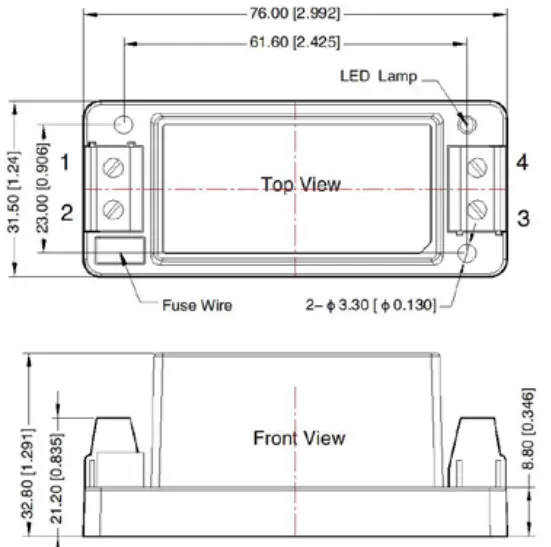 DUCO 230VAC 24VDC 20W Power Supply - MOUNTING PRINCIPLE