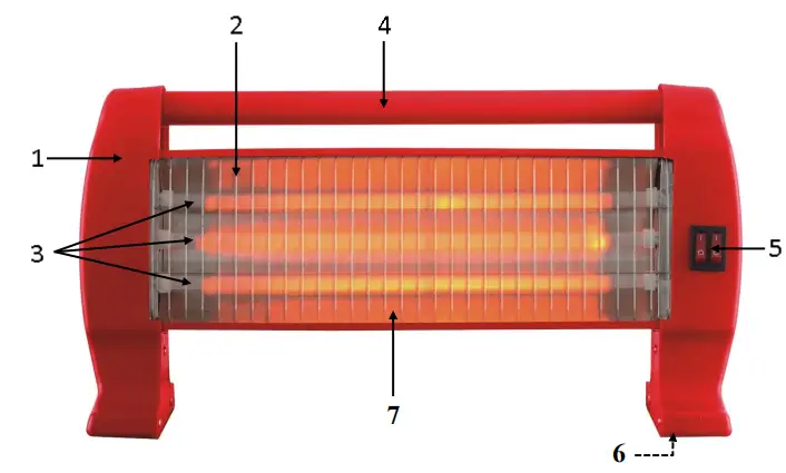 marta MT-IH2583A Infrared Heater 1