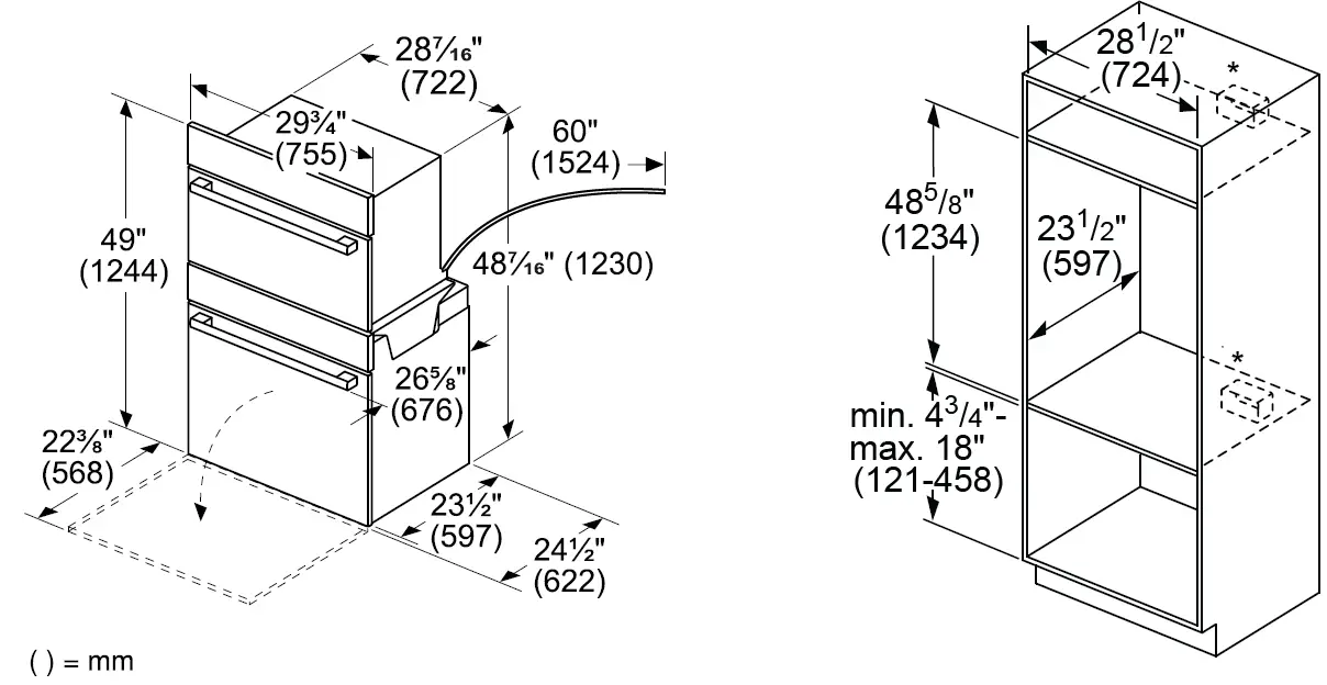 BOSCH HBL5754UC Stainless Steel 30 Inch Speed Combination Oven 02