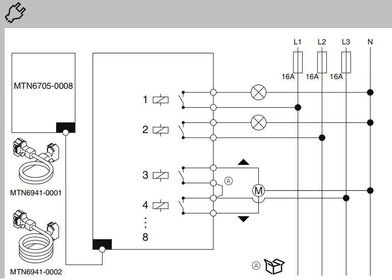 Schneider Electric MTN6805 0008 SpaceLogic KNX Switch Blind Extension - Figure 2