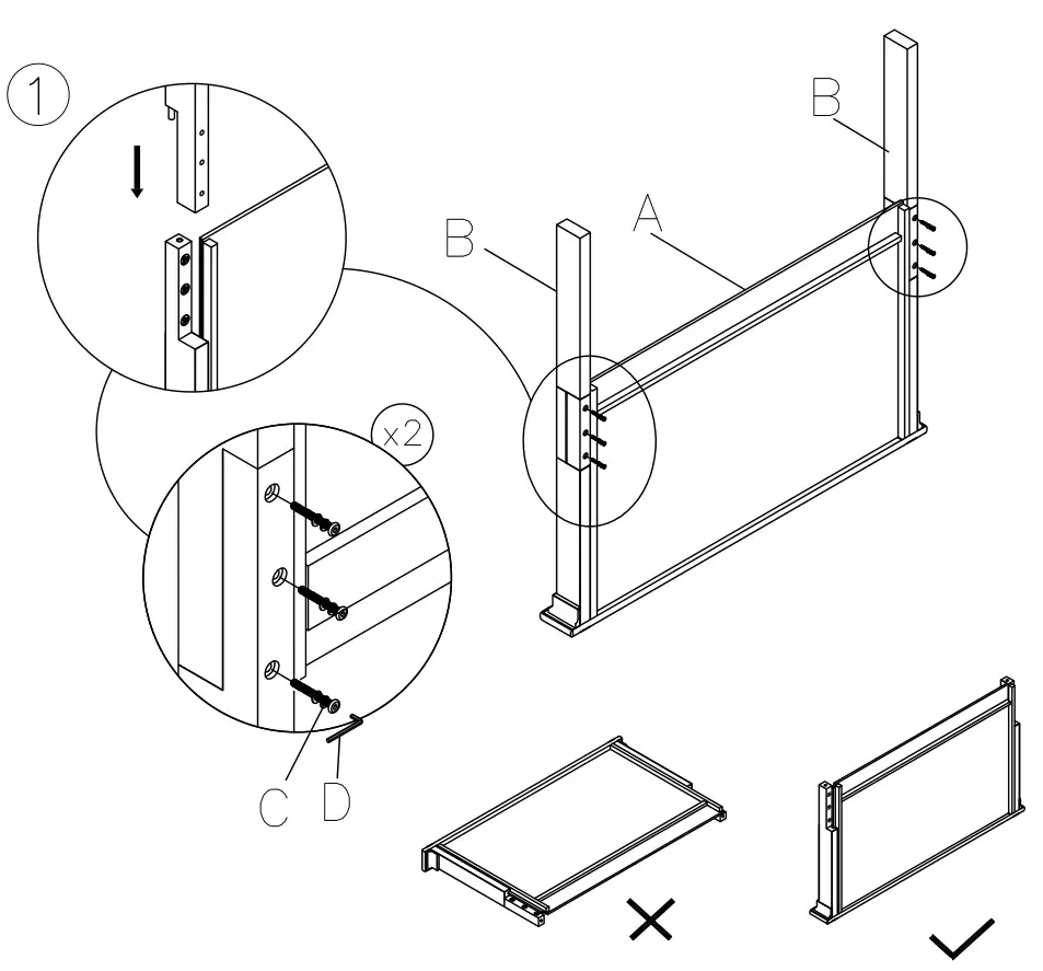 ASHLEY B647 Furniture Bolanburg Queen Panel Bed - Figure 1