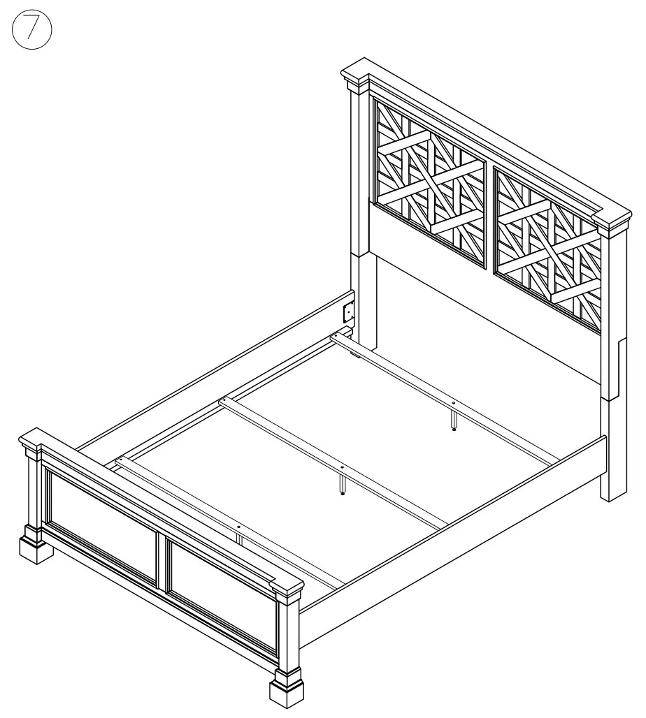 ASHLEY B647 Furniture Bolanburg Queen Panel Bed - Figure 7
