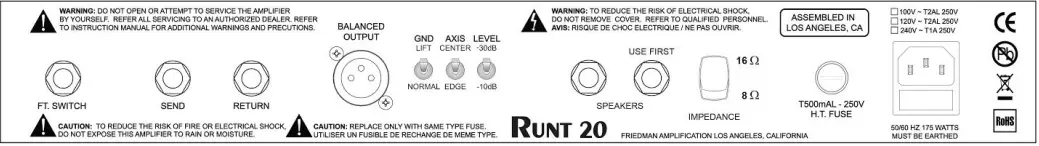 FRIEDMAN-Runt-50-Combo-50-Watt-Tube-Amp-Instruction-FIG-4