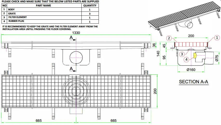 CombiSteel-7075.0135-Horizontal-Outlet-Drainage-Installation-FIG-1
