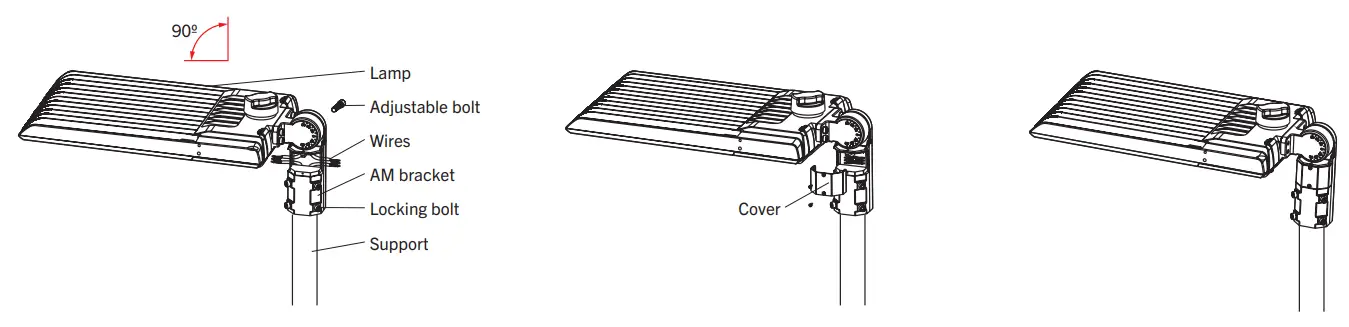 KEYSTONE KT-ALED-SF-1-KIT Optic Swap LED Area Light Fixture - illustrations