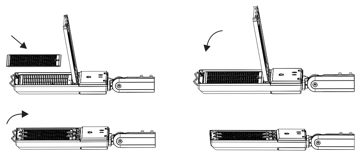 KEYSTONE KT-ALED-SF-1-KIT Optic Swap LED Area Light Fixture - installed lens 2