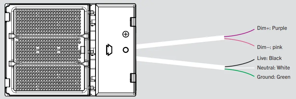KEYSTONE KT-ALED-SF-1-KIT Optic Swap LED Area Light Fixture - wiring daigram