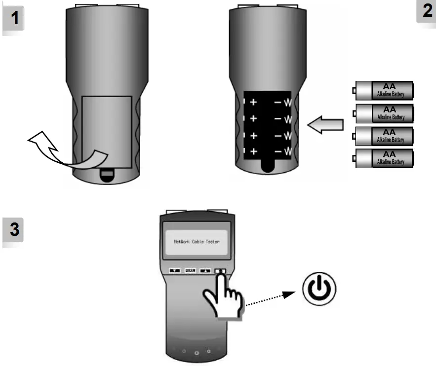 cableexpert NCT 3 Digital Network Cable Tester - Figure 1