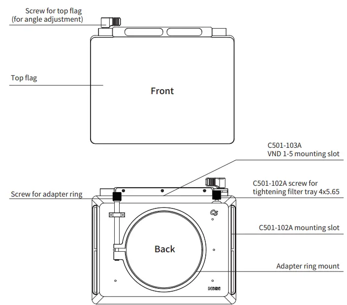 NiSi C5 Cinema Matte Box Filmmaker Kit - fig
