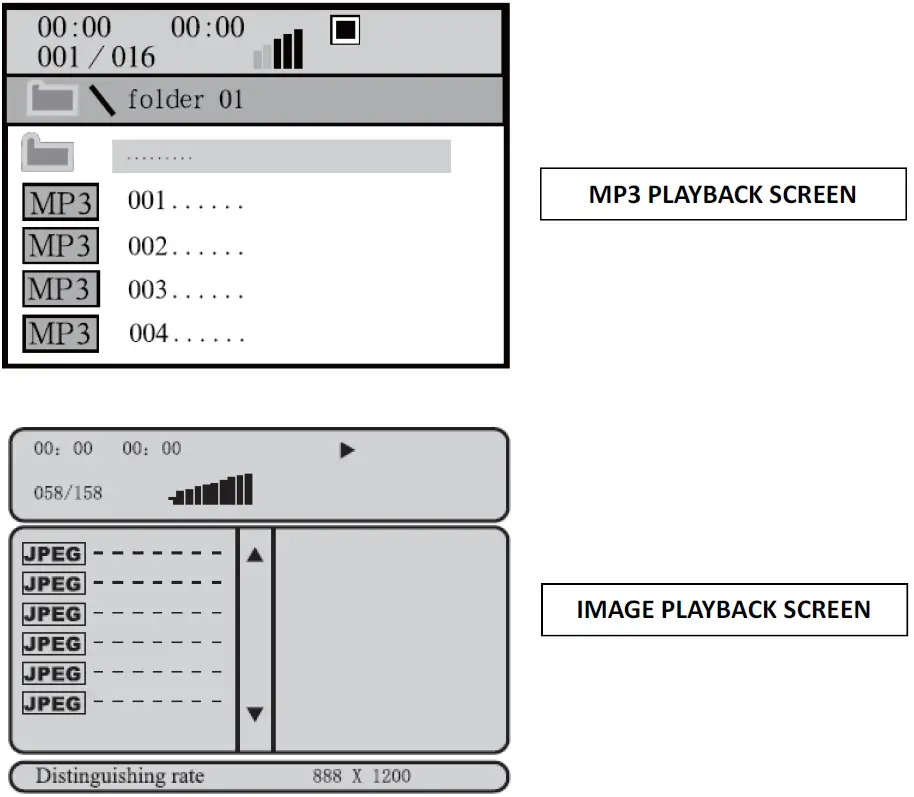 FILE PLAYBACK FROM DISC OR USB