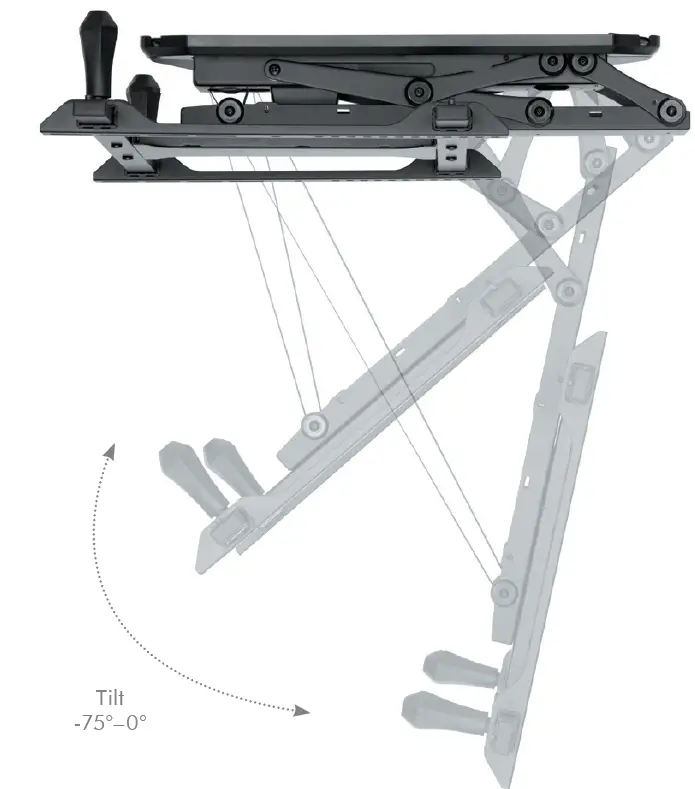 LogiLink BP0159 TV Ceiling Mount with Remote and Tuya Contro 3
