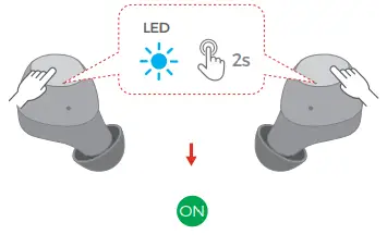 MPOW BH463A M12 True Wireless Earbuds - Mode 2