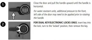 FIG 10 Locking your safe
