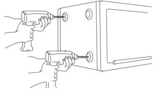 FIG 14 Bolt down instructions