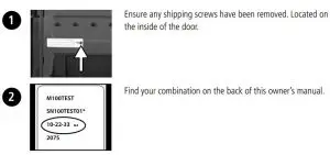 FIG 2 Preparing your safe for first time use