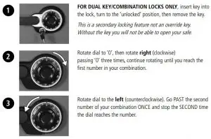 FIG 3 Unlocking your safe